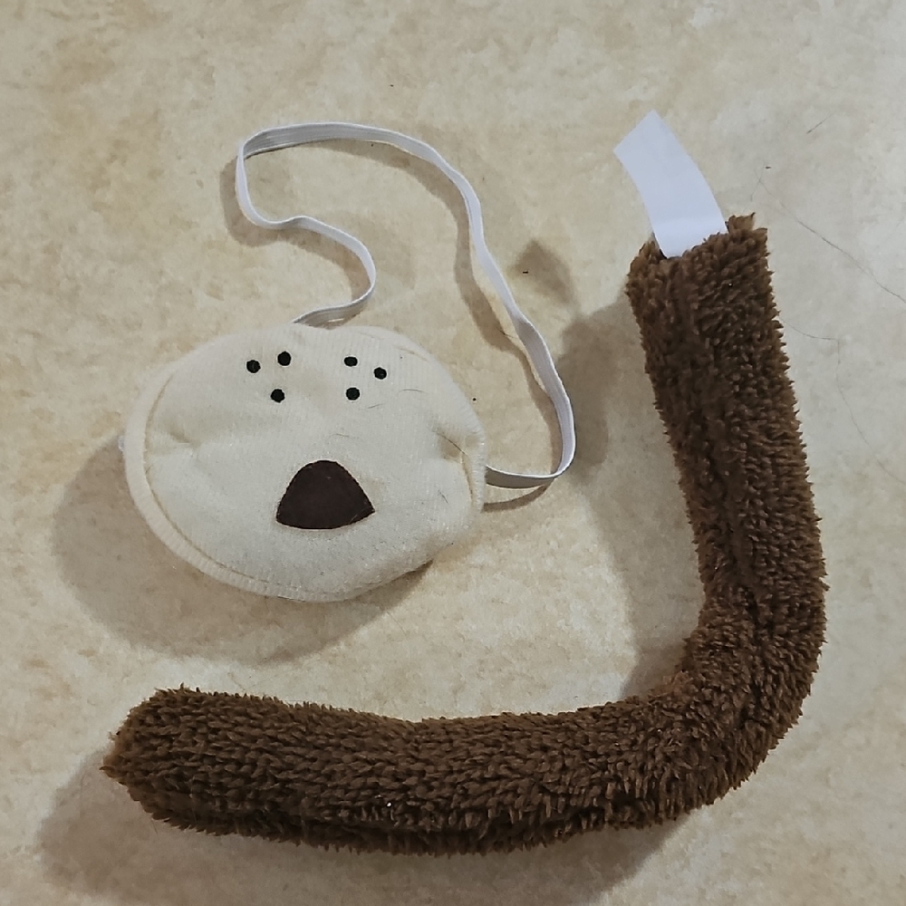 Cute Dog Face Mask and Tail Set
